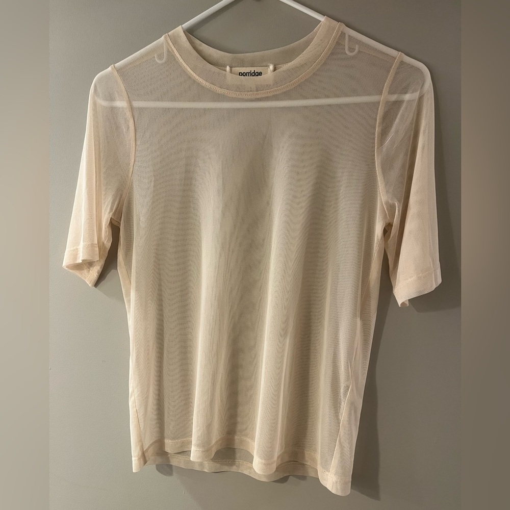 Anthropologie Sheer T-Shirt